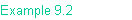 Example 9.2