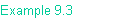 Example 9.3