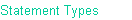 Statement Types