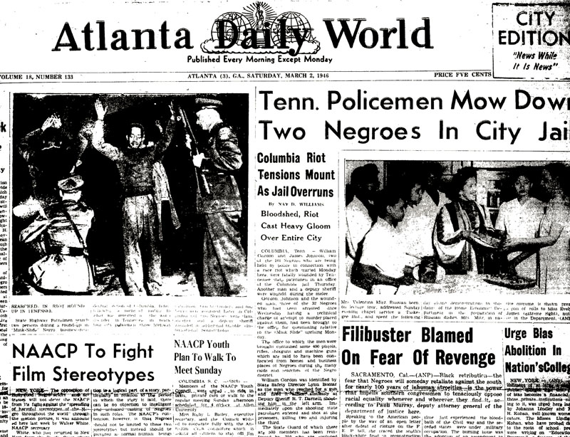 Atlanta World page on#0008