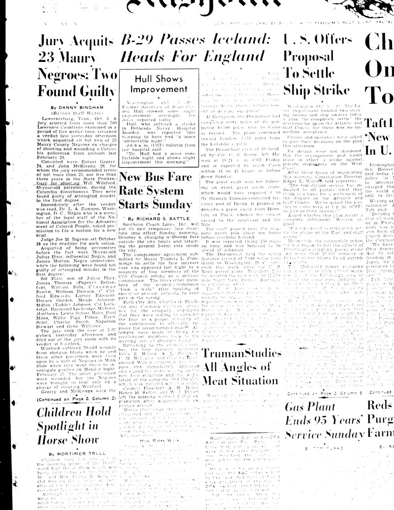 Banner page one october 5